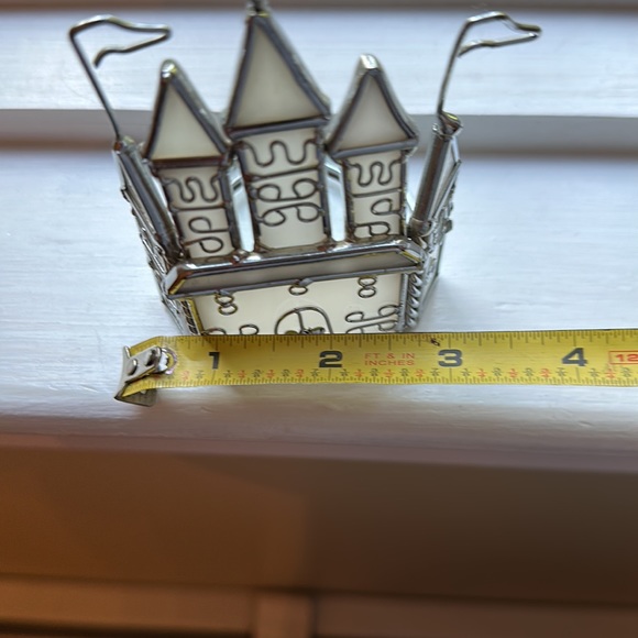 Vintage Stained Glass Mini Church Tea Light Candle Holder - Picture 7 of 7